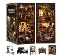 CRESYMME Book Nook Kit de maison miniature pour maison de poupée, bibliothèque, décoration pour adolescents et adultes (secret d'ingénieur)
