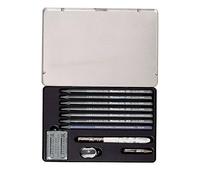 Cretacolor Set Monolith 204 30 – 11 pièces avec gomme et taille-crayon