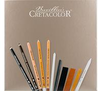 CRETACOLOR Kit de dessin Passion Box 25 pièces dans un coffret en bois exclusif