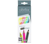 Cretacolor - Lot de 6 MEGA Neon & Artiste graphite studio