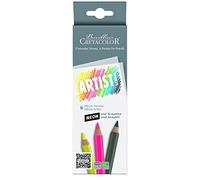 Cretacolor - Lot de 6 MEGA Neon & Artiste graphite studio