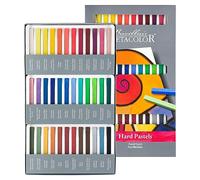 CRETACOLOR Pastel, pastels à haute résistance à la lumière, 36 couleurs, non cuites et non grasses, très pigmentées, haute résistance à la lumière, effaçables et colorables à l'eau, frottage doux