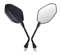 Cretassion 2 pièces Rétroviseur de moto E9-approuvé, Rétroviseur de moto pivotant, Rétroviseur pour scooter M8 Compatible avec scooter, Roller, VTT, Mobylettes, Moto tout terrain