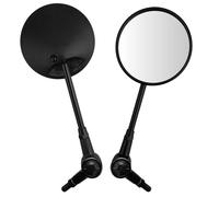 Cretassion Rétroviseurs Latéraux de Moto E9 Homologué, 1 Paire Rétroviseurs Moto Universels, Réglable Rétroviseur Latéral M10 pour Scooter Moto Quad ATV Vélos Bicyclette