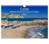 Crete - Between Mountains, Bays and History (Wall Calendar 2027 DIN A4 landscape), CALVENDO 12 Month Wall Calendar: Discover the timeless beauty of Crete's landscapes and heritage
