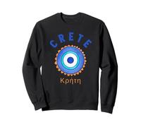 Crète Grèce Vacances Voyage en Famille Amant Grec pour la Crète Sweatshirt