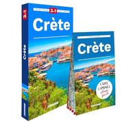 Collectif – Crète (guide 3en1) – Guide, atlas et carte – Broché