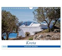 Crète - vues pittoresques, Version française (Calendrier mural 2026 DIN A4 portrait), Calendrier CALVENDO mensuel