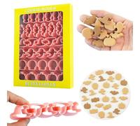 Crethinkaty Lot de mini emporte-pièces d'Halloween - Citrouille, crâne, chauve-souris, fantôme, chapeau de magicien, bonbons, mini emporte-pièces de vacances pour mini fondant, collations pour animaux