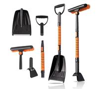 Cretosou 5-en-1 Pelles RÉGlables, Rotative Pelle Pliante, Spatule Polyvalente Portable de Grande CapacitÉ pour La Voiture, Le Camping et Le Jardin en Cas d'urgence (5)