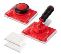 Cretosou Lot de 2 Tampon Peinture Outil de Coupe Bordure de Peinture, Coupe-peinture manuel & Tampon à Peinture à Poignée Universelle Paint Pad, Découpeur de Peinture avec 2 Tampons de Rechange