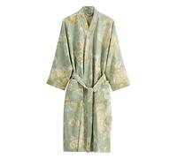 CRETUAO Peignoirs en Double Gaze pour Femme Peignoir Kimono Japonais Moelleux et Respirant Peignoir en Coton Jacquard et Peignoir en Tissu éponge,E,L