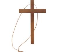 CREUSE EN BOIS MARRON pour la confirmation, sacrement, grande, 25 x 15 cm, avec ruban