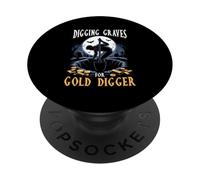 Creuser des tombes pour Les ouvriers de cimetière de cimetière de chercheur d'or PopSockets PopGrip Adhésif