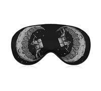 Creuser la lune Masque pour les yeux de sommeil Couverture de sommeil douce Couverture de masque de sommeil avec les yeux bandés pour le voyage du sommeil