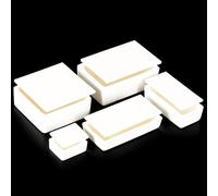 Creuset carré en alumine à 99% avec couvercle, 1 pièce - Creuset de laboratoire for l'analyse et la Melting d'échantillons métalliques et non métalliques(30ml(60x40x20mm))