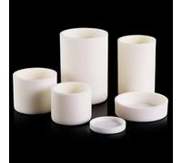 Creuset carré en alumine à 99% for analyses et fusion en laboratoire, thermostabilité 1600-1750 °C(1.5ml(20x10mm))