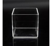 Creuset cuboïde en quartz - Pot carré 99,99% SiO2 for utilisation en laboratoire à haute température, 1 pièce(95x95x95mm)