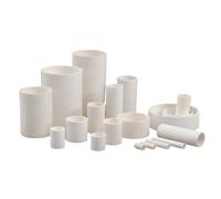 Creuset cylindrique en magnésie haute température, 1 pièce, cuve tubulaire en céramique MgO for laboratoire, température maximale de 2200°C.(43 * 73mm (70mL))