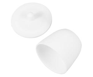 Creuset de Laboratoire 30ml Ptfe avec Couvercle pour Analyses Chimiques | Blanc, Résistant aux Fissures et Réutilisable, Limite L’adhérence des Échantillons, Nettoyage Facile