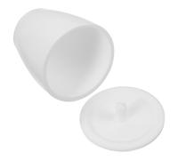 Creuset de Laboratoire Ptfe 50ml Blanc avec Couvercle, Forme Cupule | Expériences en Laboratoire et Petites Séries, Confinement D’échantillons, Nettoyage Facile