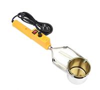 Creuset de soudure portatif for plomb, four de fusion électrique à température réglable (150-450 °C), for moules de poids de pêche, pendentifs en métal et bricolage.(3000G)