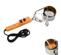 Creuset électrique 300 W for plomb, creuset portable for moules de poids de pêche, four de fusion de métal avec poignée, température 150-450 ℃, creusets de 65 mm de profondeur, pendentif en métal DIY