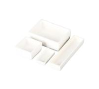 Creuset en alumine à 99% for frittage à haute température - Compatible avec les fours électriques et tubulaires (1 pièce)(120ml 90x65x30mm)