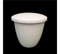 Creuset en alumine for la fusi0n des métaux, creuset de 150 ml avec couvercle, creuset à haute résistance mécanique, 1 pièce