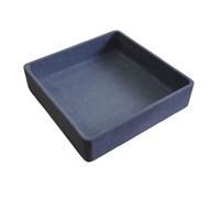 Creuset en carbure de silicium haute température - SiC recristallisé Saggar Ark for la des métaux et l'utilisation en laboratoire, résistance à 1650 °C(100 * 100 * 8mm)