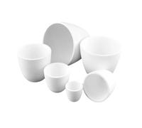 Creuset en céramique à arc d'alumine à 99% - Creuset en corindon résistant aux hautes températures for la recherche scientifique - 1 pièce(38mmx25mmx45mmx30ml)