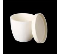 Creuset en corindon d'alumine avec couvercle, capacité de 3 à 100 ml, for analyses et fusion en laboratoire.(4ml)