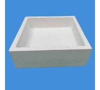 Creuset en corindon de mullite résistant aux hautes températures Saggar for la cuisson de poudre de batterie au lithium - Durable et personnalisable(150 x 150 x 50 mm)