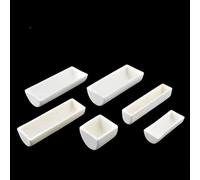 Creuset en corindon en demi-cercle Al2O3 haute température - Creuset en céramique d'alumine à 99,3% for utilisation en laboratoire(40x25x17mm 1pcs)