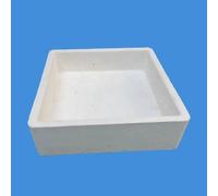 Creuset en corindon mullite résistant aux hautes températures, 1 pièce, Saggar, for la cuisson de poudre de batterie au lithium - Personnalisable(170 x 170 x 50 mm)