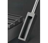 Creuset en graphite de haute pureté for faire fondre l'or et l'argent - 3000 ℃ résistant à la chaleur avec poignée intégrée - 1 pièce(With handle 650g)