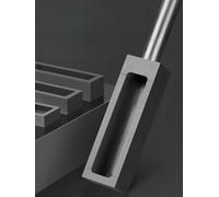 Creuset en graphite for la fusion de l'or et de l'argent - Résistant à la chaleur jusqu'à 3000 °C avec poignée, 1 pièce(With handle (Molten gold 660g))
