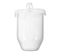 Creuset en Quartz 30ml avec Couvercle pour Argenté et Cuivre | Verre Clair Résistant à Plus de 1200 °c, Faible Contamination, Adapté aux Laboratoires et Ateliers Métallurgiques