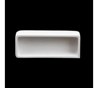 Creuset en zircone résistant aux hautes températures, plat carré en céramique HfO2, plat en corindon à usage industriel - 1 pièce(55mL - 100x40x20mm)