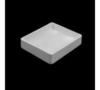 Creuset en zircone résistant aux hautes températures, plat carré en céramique HfO2, plat en corindon à usage industriel - 1 pièce(350mL - 100x100x40mm)
