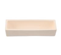 Creuset Rectangulaire en Alumine Céramique 45ml Résistant Haute | Format 102x30x20mm, Blanc, Stabilité Chimique, Chauffe Uniforme, pour Fours de Laboratoire, Or et Moulage de Bijoux