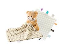 CREVENT Couverture de sécurité en Peluche Douce pour garçons et Filles, Excellent Cadeau pour Anniversaire, fête prénatale - Ours câlin Marron + étiquette