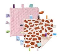 CREVENT Couvertures avec étiquette de sécurité pour bébés, Doudous doux et petits pour garçons, Couverture réconfortante sensorielle pour bébé, Excellents cadeaux pour anniversaire et fête prénatale