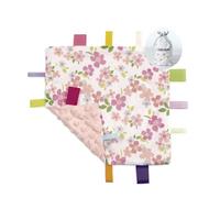 CREVENT Couvertures de sécurité pour bébés, Petites couvertures Douces pour Filles, couvertures sensorielles pour bébés, Superbes Cadeaux d'anniversaire pour la Douche de bébé 24X24cm (Wildflow)