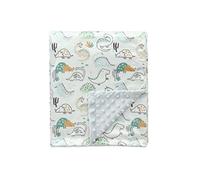 CREVENT Fuzzy bébé pépinière garçon Couverture Douce en Peluche Nouveau - né Cadeau pour Toutes Les Saisons - Dinosaure 75cmx100cm