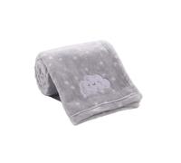 CREVENT Petite Couverture Moelleuse et Chaude pour bébé, garçon, Tout-Petit, lit d'enfant, Poussette,75cmx100cm, Nuage Gris