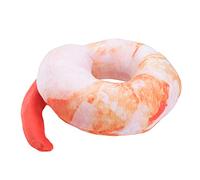 Crevette Peluche Réaliste - Oreiller Décoratif en Forme De Crevette pour Chambre, Canapé Et Bureau, Jouet en Peluche Marin, Coussin Moelleux 40Cm