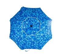 CREVICOSTA QUALITY MARK MARCAS DE CALIDAD - Parasol de plage 200 cm avec spirale et poteau de parcours total, protection totale contre les rayons UV (Bahamas), Bahamas, 200 cm, Tropical