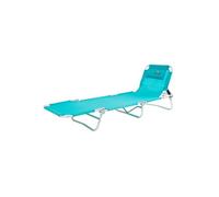 CREVICOSTA Quality Mark MARCAS DE CALIDAD Phosphoro 1012 Chaise Longue inclinable de Plage Pliable et inclinable Turquoise