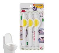 Créviment de brosse d'épurateur hygiénique, brosse de nettoyage de fente de poils - Ensemble de brosses de lavage à 3 bords | Fournitures ménagères, outils de nettoyage de salle de bain, stru